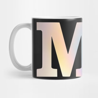 The Letter M Rainbow Design Mug